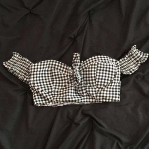 NWOT Gingham bandeau top from LF